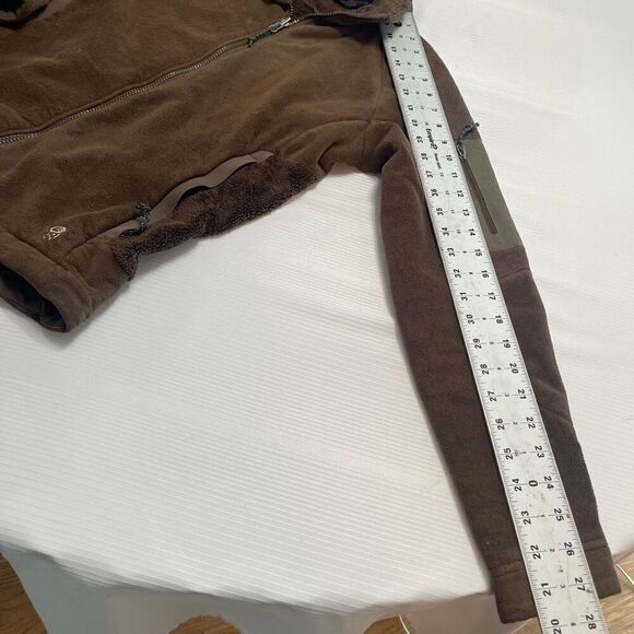 Mountain Hardwear Fleece Jacket Womens Small Brown Zip Up Long Sleeve Outdoor - Picture 5 of 10